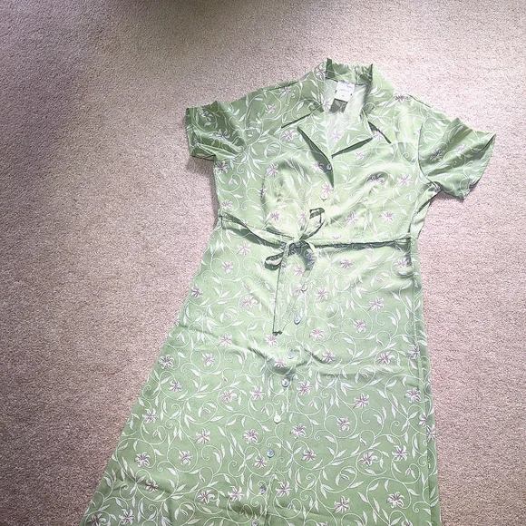 Vintage Floral Dress / Vintage Jaclyn Smith Maxi - Picture 4 of 10